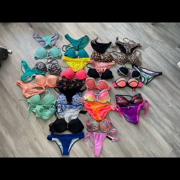 Victoria's Secret Other - Victoria’s Secret Bikini Sets 34B/32C & Mostly Size Small Bikini Bottoms - Read